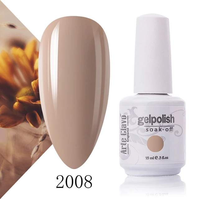 Arte Clavo 131 Colors Gel Polish Nail Gel Varnish Paint Semi Permanent Nails Art Gel Nail Polish For Manicure Top Coat Base Coat 2008