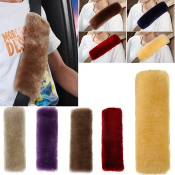 

1Pair Car Safety Seat Belt Pad Wrap Cover Shoulder Cushion Protector Winter