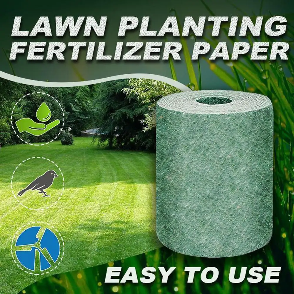 

Biodegradable Grass Seed Mat 20×300cm Grass Seed Mat Fertilizer Garden Picnic Gardening Lawn Planting Mat Farmer Homeuse Tools