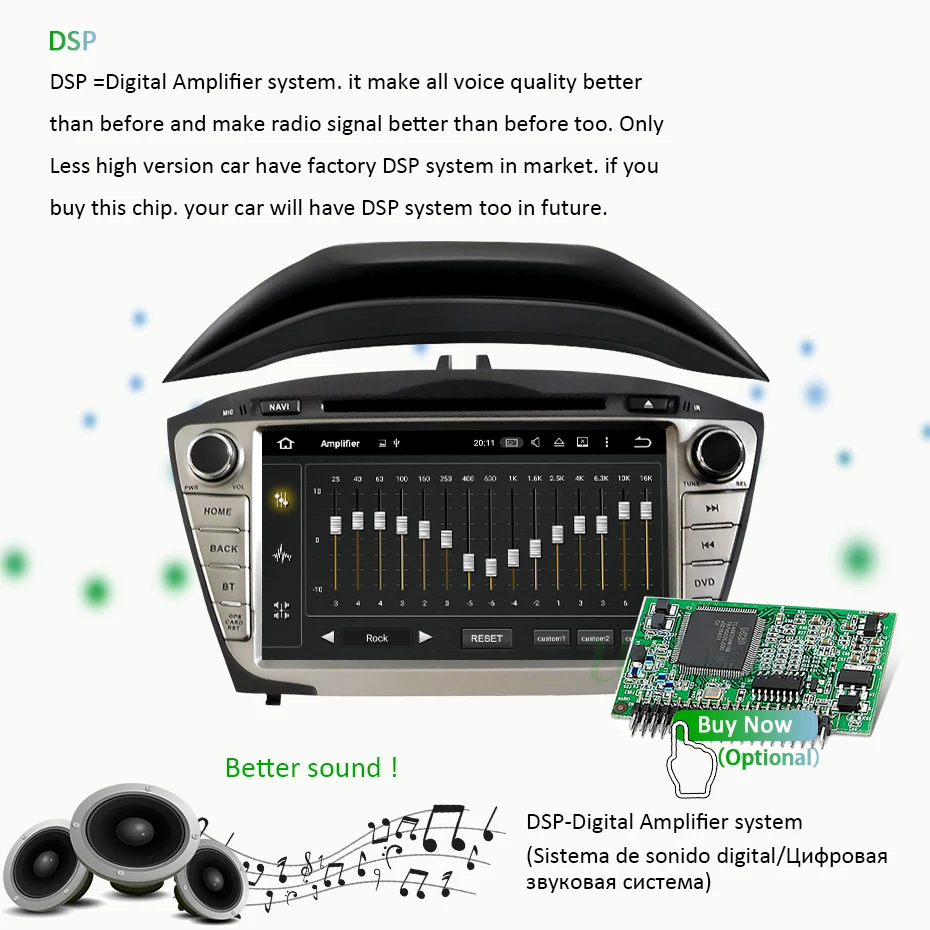 Flash Deal DSP IPS Car dvd Multimedia Player 8 core 4G 64G 2 Din Android 9 For Hyundai IX35 TUCSON 2009-2015 car radio GPS Navigation OBD2 2