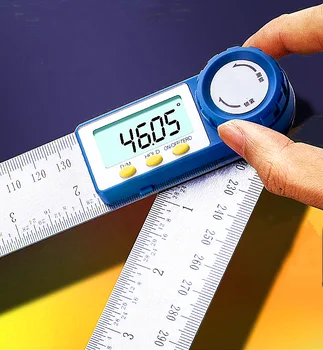 

Upgrade！Goniometer Square Ruler Digital Angle Meter Contour Goniome Protractor Measuring Carpenter Finder Inclincometer
