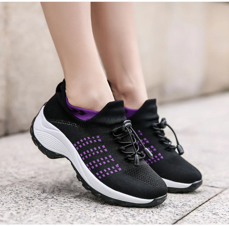 Comelyy - Breathable Mesh Tenis Ladies Shoes for Sock Sneakers