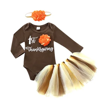 

baby girl clothes Newborn carters baby girl clothing sets Autumn Winter baby girl romper with Tutu dress bebes headbands