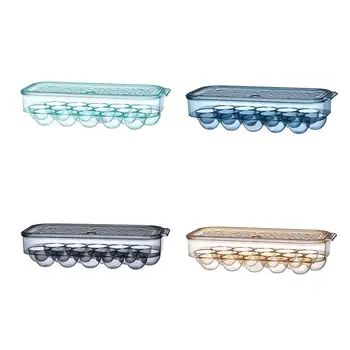 

Eggs Storage Case Fresh-Keeping Stackable Egg Container Fresh Box Dumplings Vegetable Egg Holder Stackable Microwave