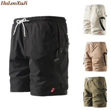 HuLooXuJi мужские летние шорты корейская мода Пятиточечные брюки свободные фитнес дышащие шорты для мужчин Размер США: XS-3XL