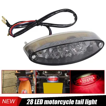 

Smoke 28LED Brake Tail Light LED License Plate For Motorcycle ATV Universal Moto Accessories LED Moto Day Running Light
