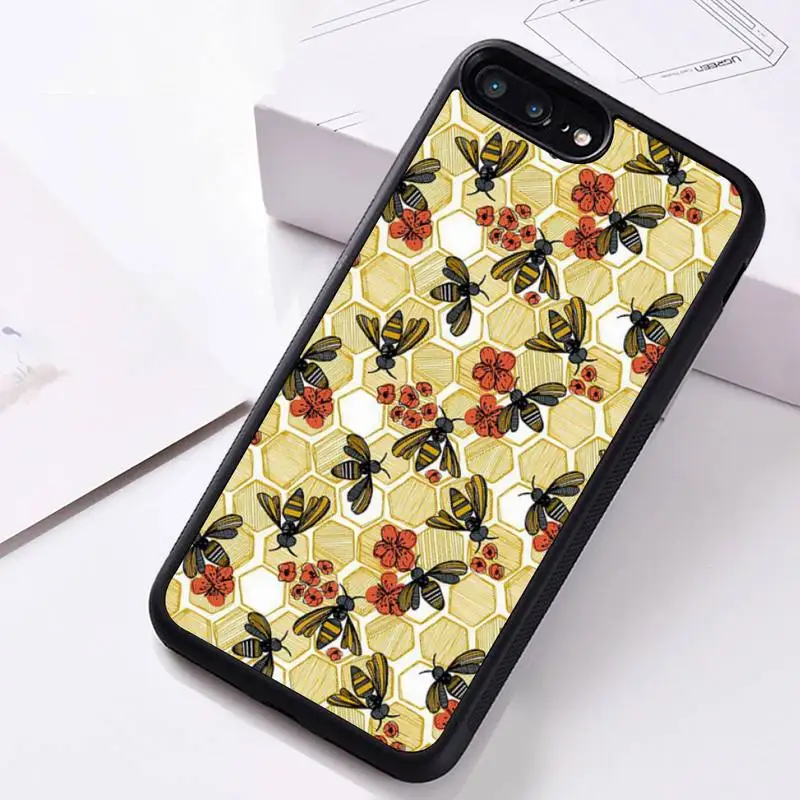 

Italy luxury brand bee Phone Case Rubber for iPhone 12 pro max mini 11 pro XS MAX 8 7 6 6S Plus X 5S SE 2020 XR case