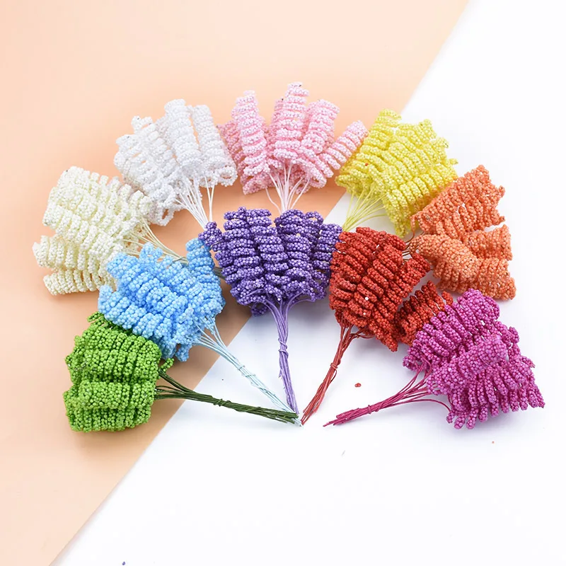 Multicolor optional Artificial plants simulation of babysbreath DIY wreath bouquet Bubble flowers for Wedding dress room dress JH20 (6)