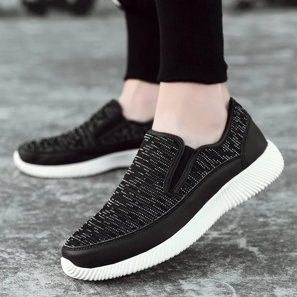 KANCOLLE Fashion Men Outdoor One-Legged Lazy Breathable Shoes Comfortable Soft Sneakers Athletic Tourist Shoes Leisure Shoes1217