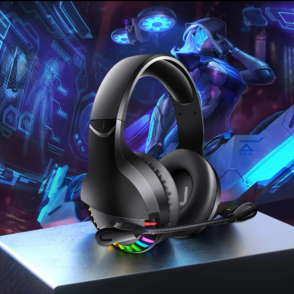 Wired Gaming Headphones Colorful Lighting Headset for PC With Microphone Headphone Stimulating battlefield Gaming Headset