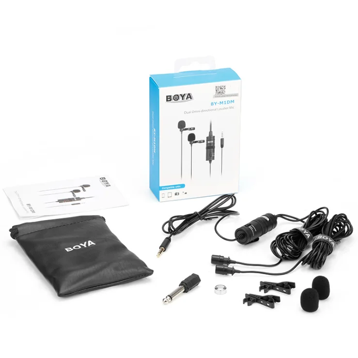 BOYA M1DM Микрофон проводной для камеры смартфон конденсаторный микрофон Запись голоса студия для iPhone для Canon MIC 3,5 мм