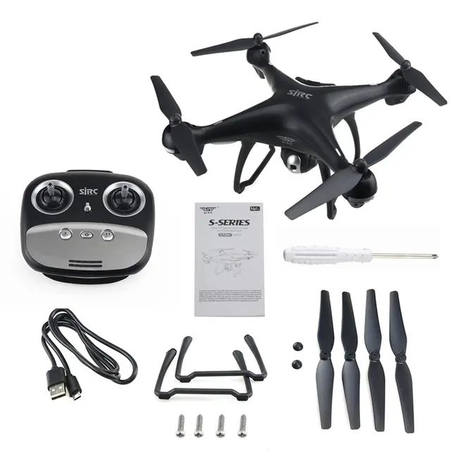 $US $159.40 4 Axes S70W Full HD 1080P 90 Degree Wide Angle Dual GPS-2.4GHz WiFi/FPV Drone Quad Copter RC Helico