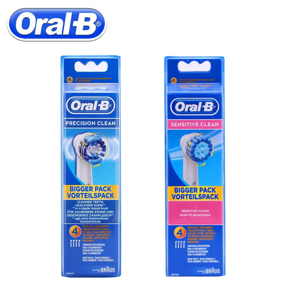 Сменные насадки для электрической зубной щетки Oral B чувствительные с мягкой