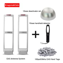 EAS дверная антенна безопасности 58 кГц система с одеждой охранная сигнализация жесткая бирка и Деактиватор и ручной тестер для магазинов одежды