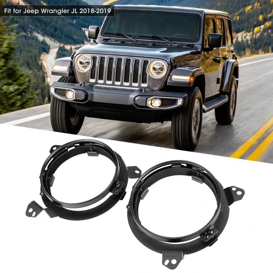 Кронштейн для автомобильных фар из нержавеющей стали подходит для Jeep Wrangler JL- автомобильные аксессуары
