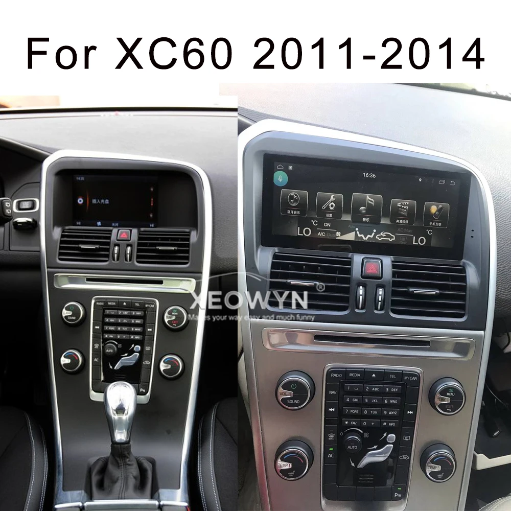 10 1 дюймовый четырехъядерный процессор RAM2G для Volvo XC60 / S60 8 2015 Android 2009 автомобильное