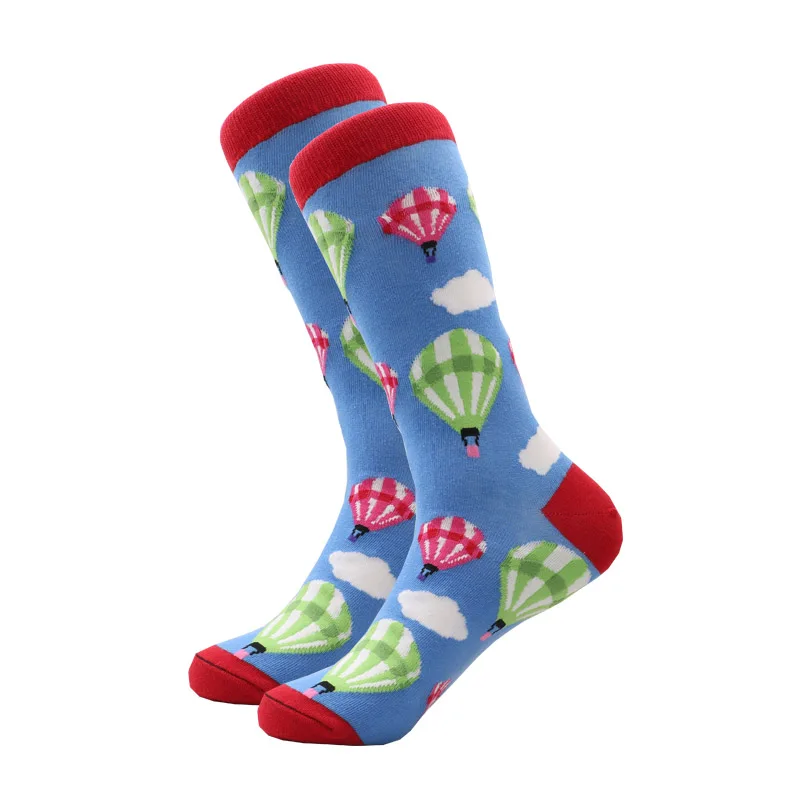 Модные носки для мальчиков и девочек; Мягкие хлопковые носки; Красивые забавные носки для мужчин и женщин - Цвет: Черный