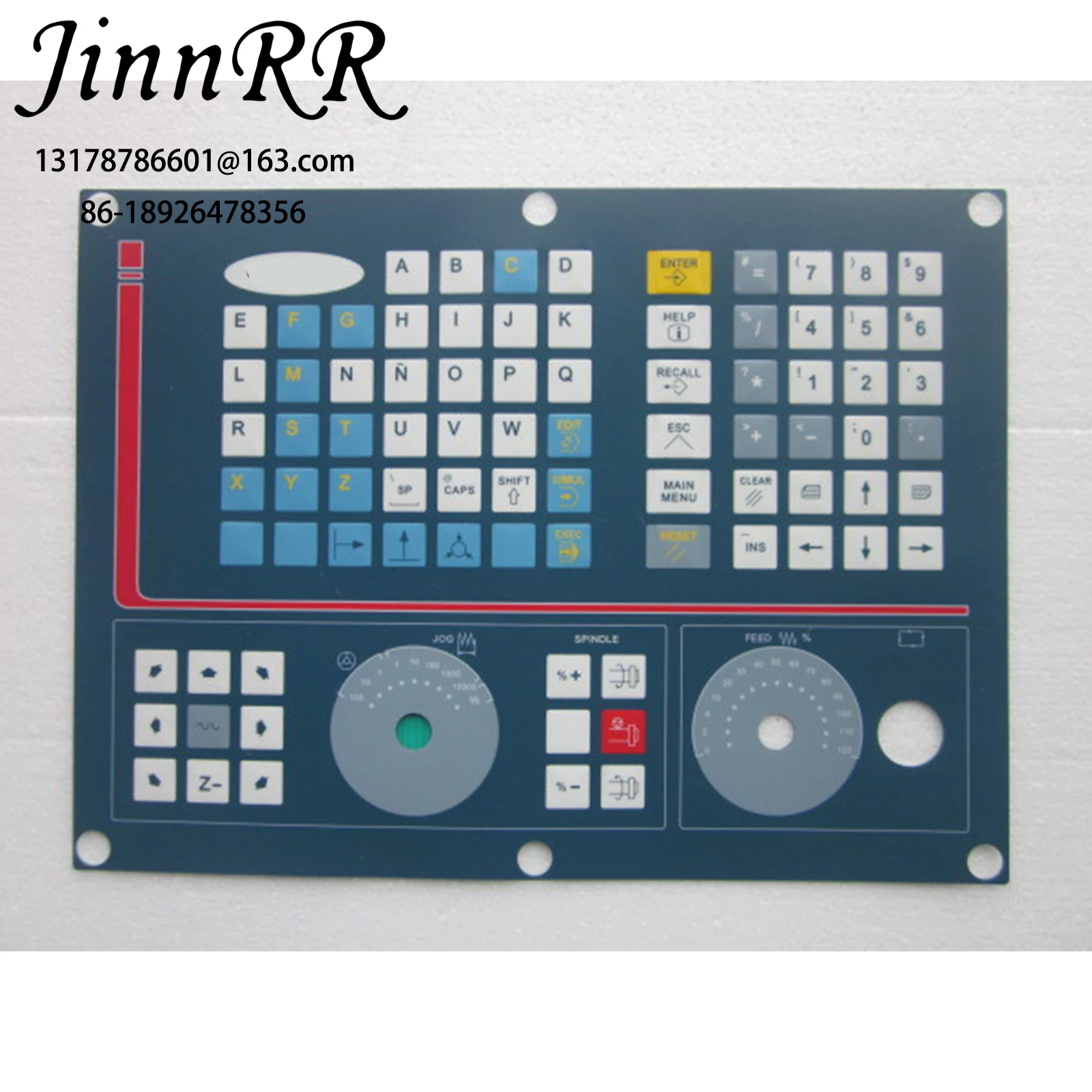 

Hair 8055 operation panel, film switch, key panel