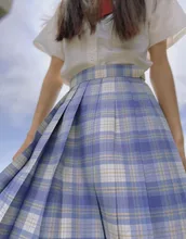 Minifalda plisada a cuadros Harajuku para mujer y niña, Kawaii, Cosplay de cintura alta, estilo Preppy Lolita, Escuela dulce, JK1001, 2021