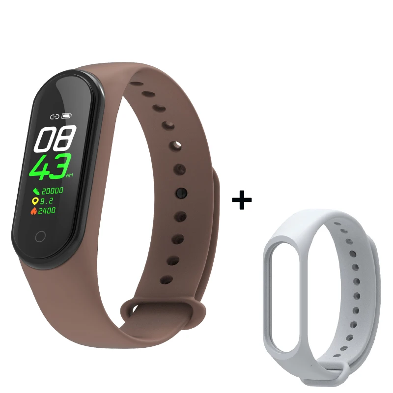 As shown 22 M4 смарт-браслет спортивный водонепроницаемый фитнес-браслет SmartBand дает дополнительный ремень кровяное давление пульсометр для мужчин женщин детей - Цвет: As shown 22