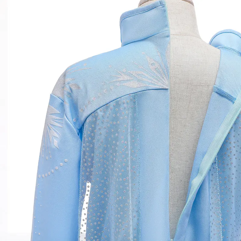 Girls Dress Princess Costume Elsa Dresses For Girls Princess Party Elsa Costume Snow Queen 2 Cosplay Elza Vestidos Hair Accessory Set Halloween Girls Clothes