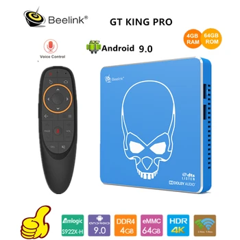 

Beelink GT-KING PRO Amlogic S922X-H Smart Android 9.0 TV Box 4GB DDR4 64GB ROM Dolby Audio DTS Listen 4K HD Hi-Fi Media Player