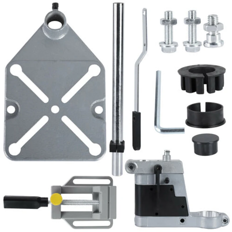 

practical Electric Hand Drill Support Bracket Holder 6109 Aluminum Base Single+Vise Set high quality