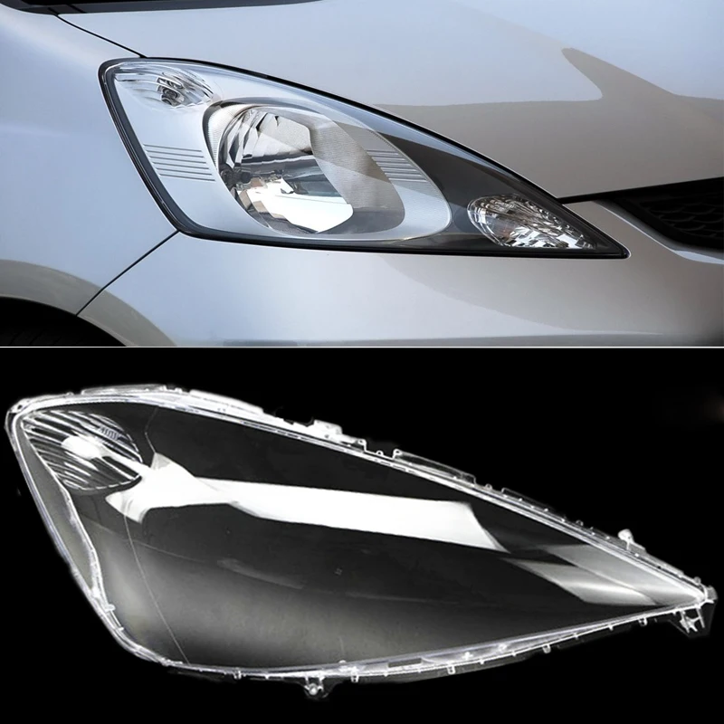 CAPQX For HONDA FIT JAZZ Hatchback 08-10 Front Headlamp Lampcover Headlight Lampshade Waterproof Bright Lamp Shade Shell Cover | Автомобили