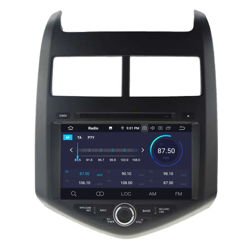 Best RoverOne For Chevrolet Aveo Sonic 2011 2012 2013 2014 2015 Android 9.0 Car Stereo DVD GPS Audio Video Player + Free HD Camera 3