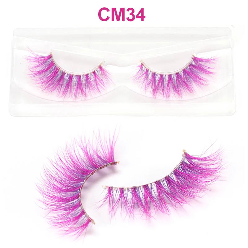 Okaylash 3d 6d False Colored Eyelashes Natural Real Mink Fluffy Style Eye Lash Extension Makeup Cosplay Colorful Eyelash -Outlet Maid Outfit Store H6919ec15d9db4c3d8c34293ccb2f1e75E.jpg