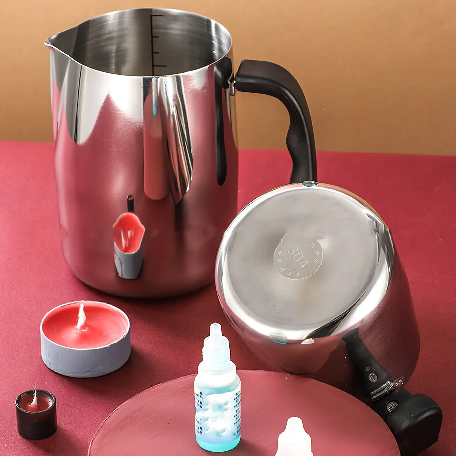 Hot 1/1.5l Wax Melting Pot Pouring Pitcher Jug For Candle Soap Making