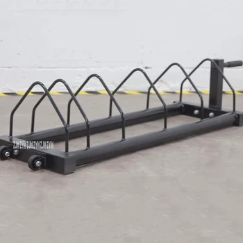 

BPR501 Home Gym Stand Of Barbell Slice Mobile Barbell Full Film Piece Rack Fitness Barbell Plate Storage Cart Rack With Handle