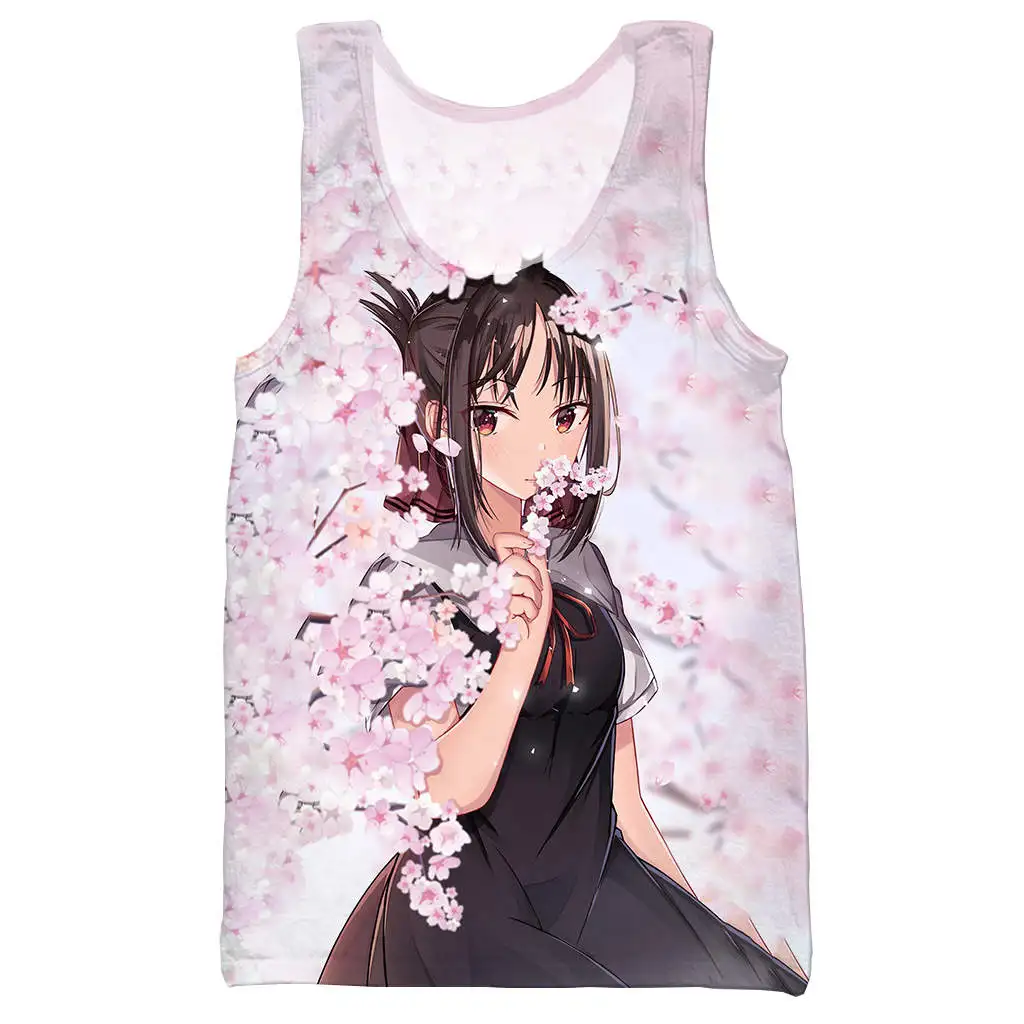 Kawaii Girl Sinon 3D Печатный Топ на бретелях для мужчин модный летний топ на бретелях для работы Мужские Женские топы