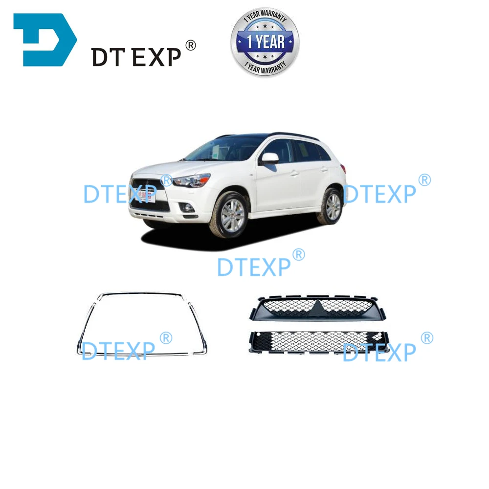 3 pcs Хромированная решетка для OUTLANDER SPORT bumper net для ASX rvr 2010-2012 6402a218 6402a217 6400c961 6400c962 6400c963 - Испускаемый цвет: 3 pcs