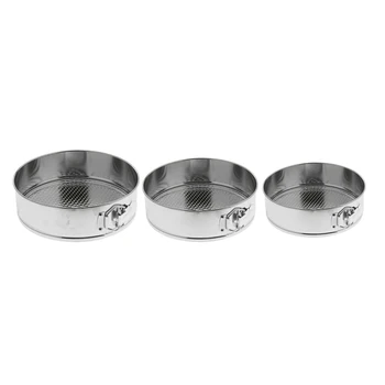 

Set of baking pans "Mila", removable bottom, 3 PCs.: d=22 cm, 24 cm, 26 cm