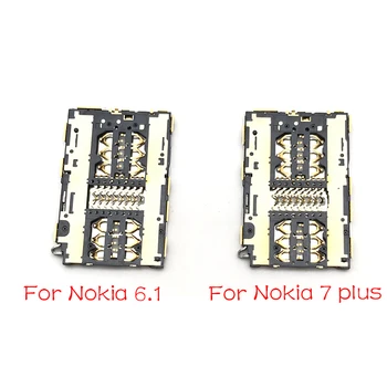 

2pcs/lot Sim Card Holder Slot Reader Tray Adapter For Nokia 7 Plus / 6.1