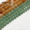 Wholesale Natural Green Aventurine Stone Smooth Round Loose Bead 15" Strand For Making Jewelry DIY Free shipping 6mm 8mm 10mm 4