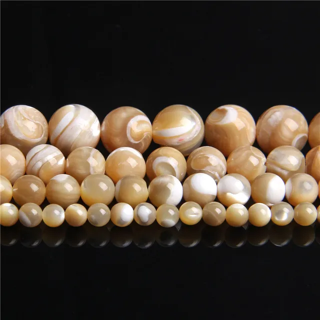 2mm Natural White Mother Of Pearl Shell Beads Round Loose - Temu