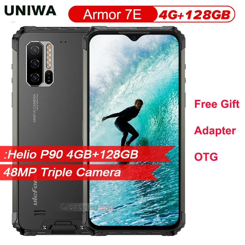 IP68 прочный мобильный телефон Ulefone Armor 7E 6 3 &quotHelio P90 Восьмиядерный 4 Гб 128 Смартфон