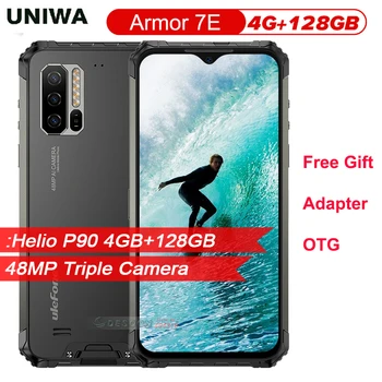 Перейти на Алиэкспресс и купить IP68 прочный мобильный телефон Ulefone Armor 7E 6,3 дюймHelio P90 Восьмиядерный 4 Гб 128 Гб Смартфон Android 10,0 мобильный телефон 5500 мАч Global