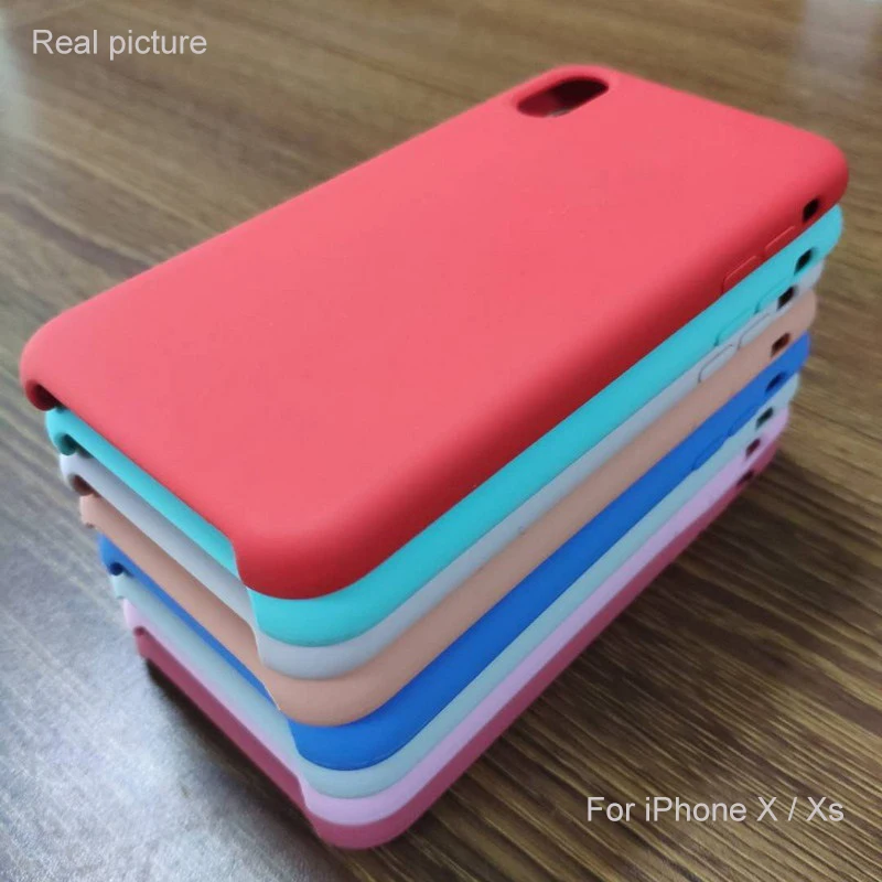 Официальный чехол для Apple iPhone X Xs XR 11 Pro MAX силиконовый чехол s логотип для Apple iPhone 7 8 Plus 11 6 5 6s SE чехол с логотипом