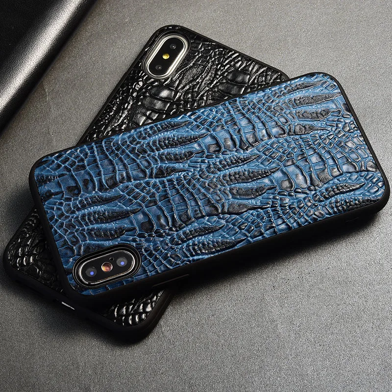 

Case for OPPO Reno 10X ZOOM Crocodile pattern style Genuine Leather Back Cover for OPPO K1 Protective cases