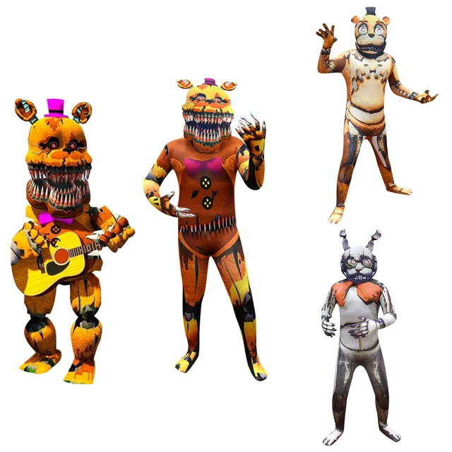 New Five Nights Freddyed Costume Party Boy Girl Cosplay Costumes Fancy  Nightmare Foxy Toy Anime Halloween Costume for Kids 3-14Y - AliExpress