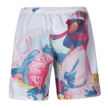 Новые модные летние мужские/женские повседневные пляжные тонкие шорты с 3D принтом граффити, быстросохнущие шорты, брюки# K101