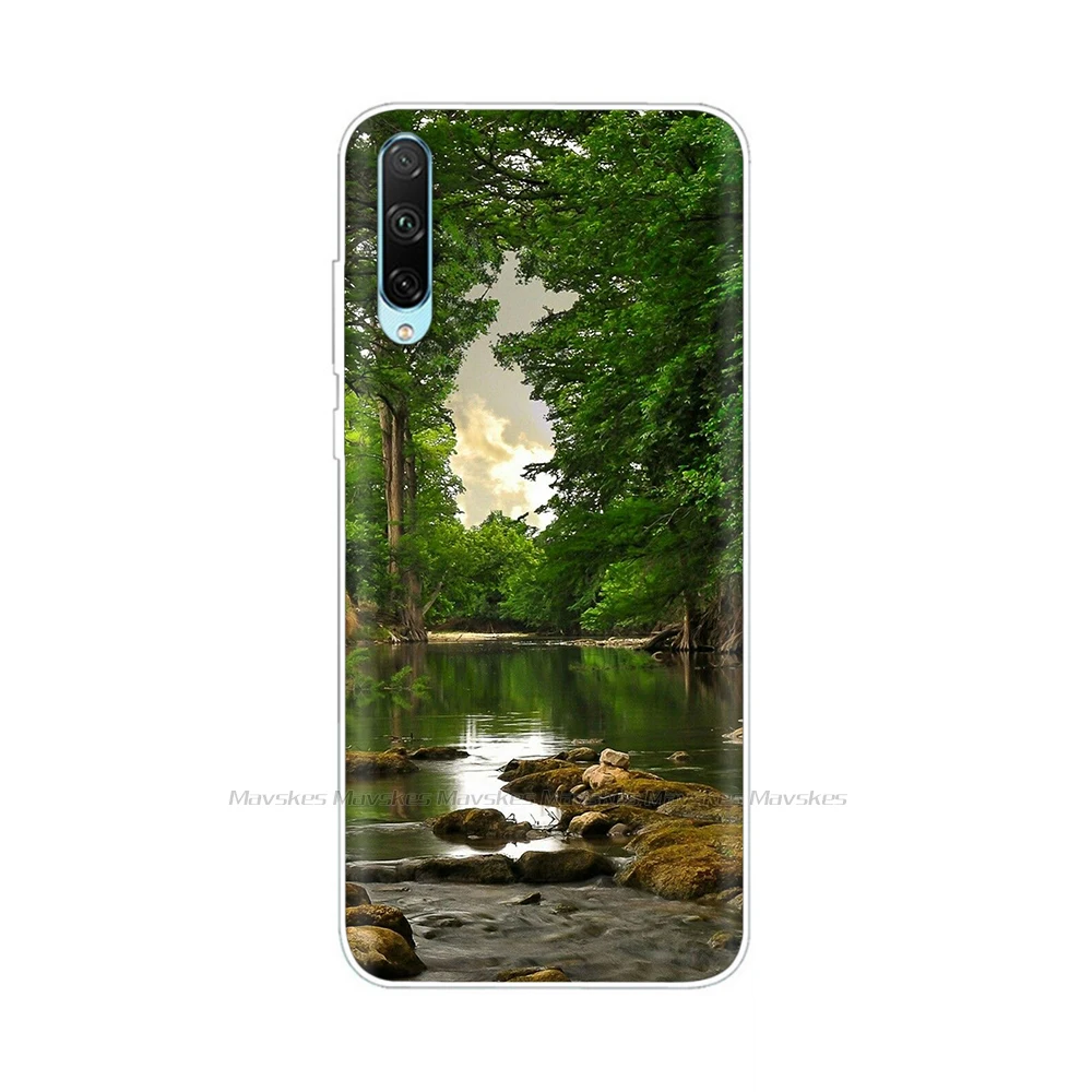 Floral Silicone Soft Phone Case with TPU Bumper