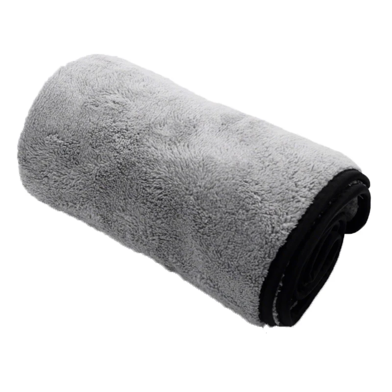 60X40 см 1200GSM полотенце из микрофибры для мытья автомобиля, ткань для Сушки автомобиля, полотенце для мытья автомобиля, автоаксессуары - Цвет: 60x40cm Gray Type01
