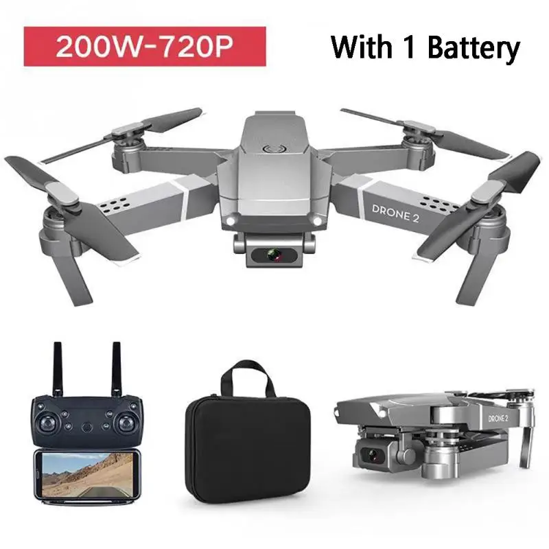 Дрон E68 HD groothoek 4K Wi-Fi 1080P FPV Дрон видео в реальном времени Квадрокоптер hoogte te onderhouden Дрон камеры e58 Дрон - Цвет: 720p With 1 Battery