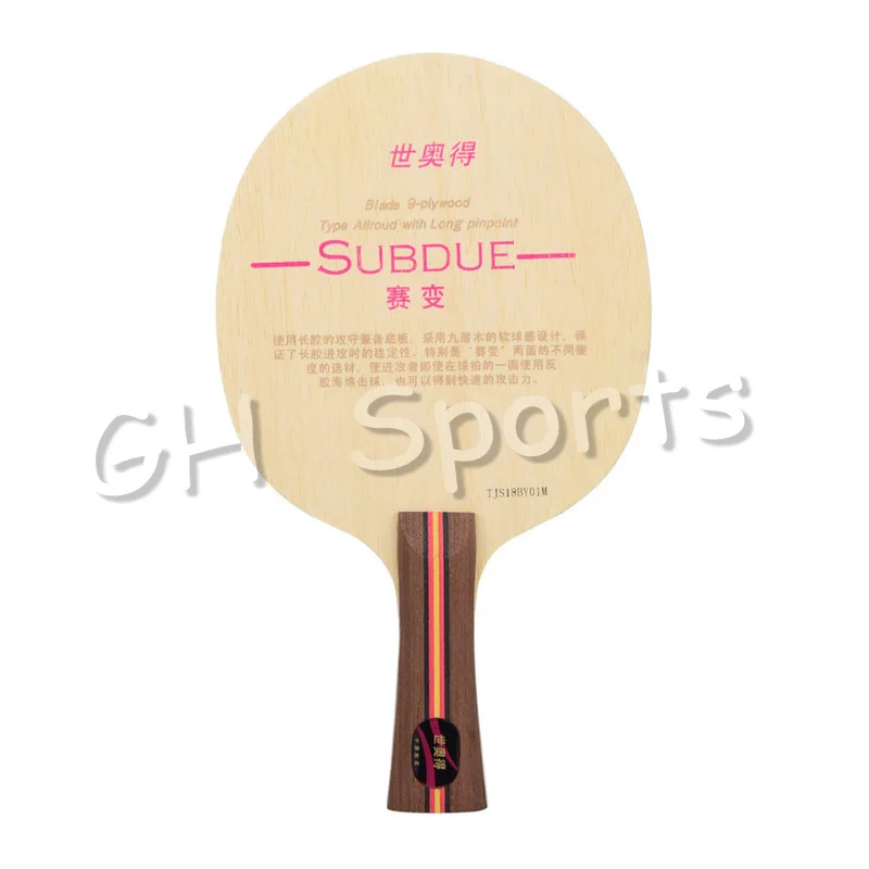 

SWORD SUBDUE (Allround for Pips-long) Table Tennis Blade Racket Ping Pong Bat Paddle