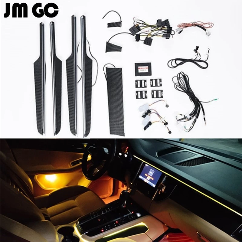 車led周囲のためmacan 64 周囲光 イルミネーションドアライト 雰囲気ライト 元のインストール 測定 パーツ Aliexpress