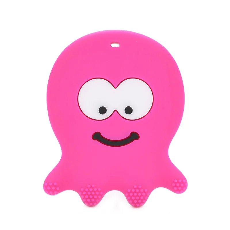 Octopus 04 Детский Прорезыватель 1 шт. распродажа Соска-Подвеска Ожерелье пищевой силикон мультфильм Животные гитара детский грызунок - Цвет: Octopus 04